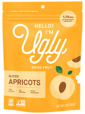 Hello Im Ugly Apricots Dried - 3 OZ - Image 1