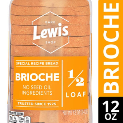 Lewis Bake Shop Brioche Half Loaf - 12 OZ - Image 2