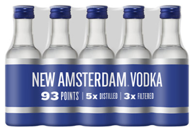 New Amsterdam Vodka 80 Proof 50ml/10pk - 10-50ML - Image 1