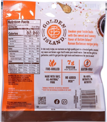 Golden Island Korean Barbecue Pork Jerky 2.85oz - 2.85 OZ - Image 6