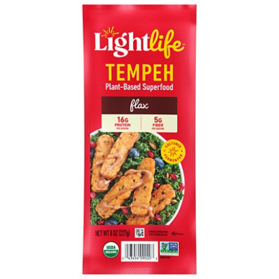 Lightlife Tempeh Flaxseed - 8OZ - Image 3