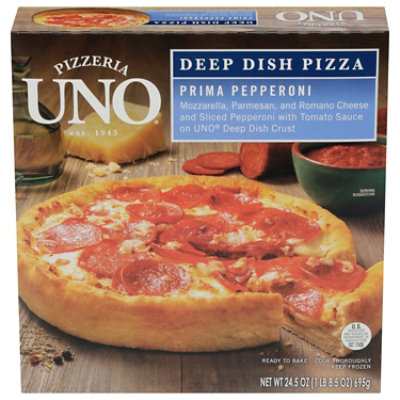 Uno 9 Inch Pepperoni Deep Dish Pizza - 24.5 Oz - Image 1