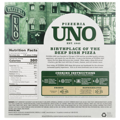 Pizzeria UNO 9 Inch Sausage Deep Dish Pizza - 25.5 Oz - Image 5