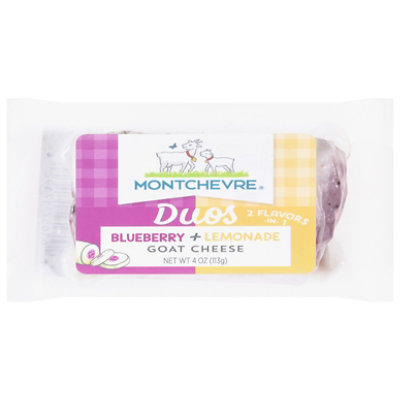 Montchevre Duo Lemon Blueberry Goat Cheese Log - 4 Oz - Image 1