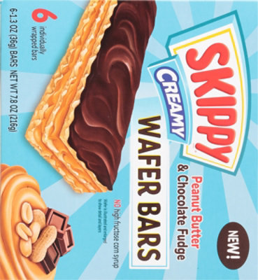 Skippy Peanut Butter And Chocolate Fudge Wafer Bars - 6-7.8 Oz - Image 5