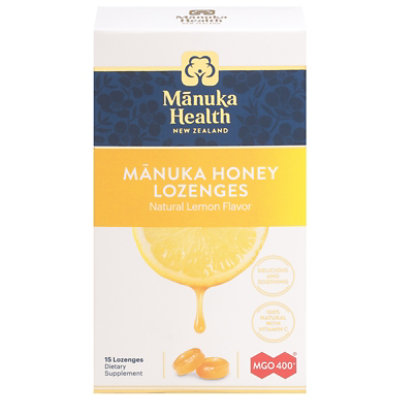 Manuka Health Lemon Honey Lozenges - 15 Count - Image 3