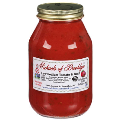 Michaels Of Brooklyn  Tomato Basil Sauce Low Sodium - 32 Oz - Image 3