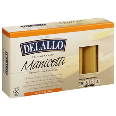 Delallo Manicotti - 8 Oz - Image 1