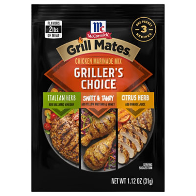 Mccormick Grill Mates Chicken Marinade Mix Grillers Choice - 1.12 Oz - Image 1