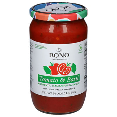 Bono Usa Inc Tomato Basil Authentic Pasta Sauce - 24 Oz - Image 1