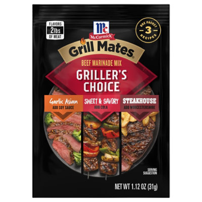 Mccormick Grill Mates Beef Marinade Mix Grillers Choice - 1.12 Oz - Image 1