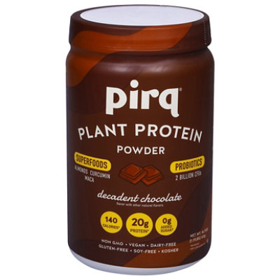 Pirq Decadent Chocolate Plant Protein Powder - 1.17 Lb - Image 1