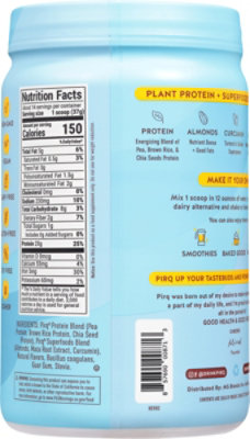 Pirq Vanilla Plant Protein Powder - 1.14 Lb - Image 5