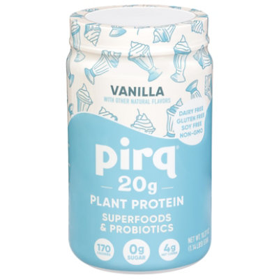 Pirq Vanilla Plant Protein Powder - 1.14 Lb - Image 1