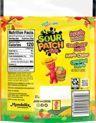 Sour Patch Kids Apple Harvest  Candy - 10 Oz - Image 6