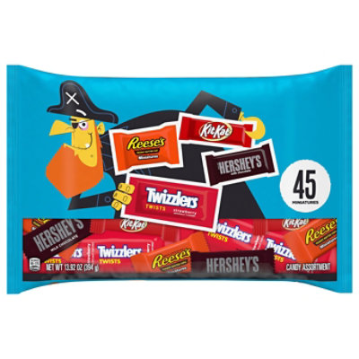 Hershey Miniatures Assorted Flavored Halloween Candy Bag - 13.92 Oz - Image 1