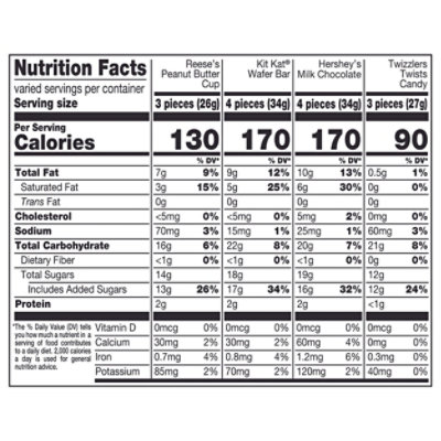 Hershey Miniatures Assorted Flavored Halloween Candy Bag - 13.92 Oz - Image 3