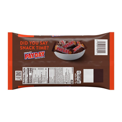 Payday Chocolatey Peanut Caramel Snack Size Halloween Candy Bag - 10.64 Oz - Image 2