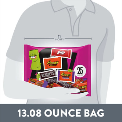 HERSHEY'S KIT KAT and REESE'S Assorted Milk Chocolate Snack Size Halloween Candy Bag - 13.08 Oz - Image 5