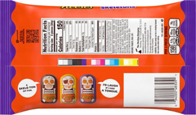 Reeses Chocolate Peanut Butter Creme Skeletons Halloween Candy Bag - 9.1 Oz - Image 6