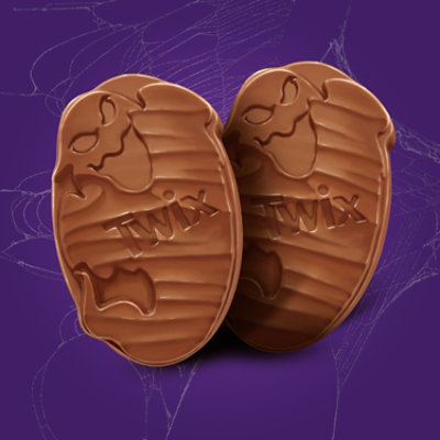 TWIX Ghosts Caramel Chocolate Halloween Cookie Candy Bars Share Size - 2.12 Oz - Image 2