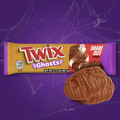 TWIX Ghosts Caramel Chocolate Halloween Cookie Candy Bars Share Size - 2.12 Oz - Image 3