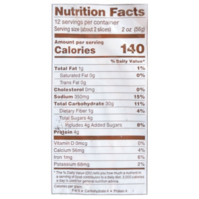 Honey and Oats Artisan Sliced Bread - 24 OZ - Image 4