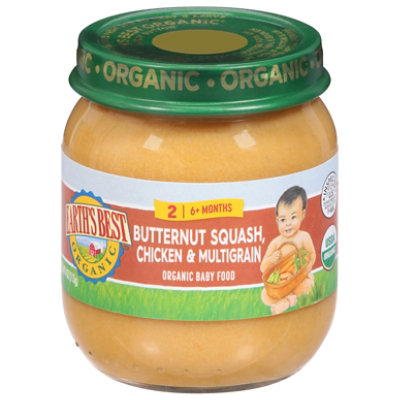 Earths Best Organic Butternut Squash Chicken Multigrain Baby Food - 4 Oz - Image 3