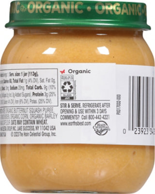 Earths Best Organic Butternut Squash Chicken Multigrain Baby Food - 4 Oz - Image 6