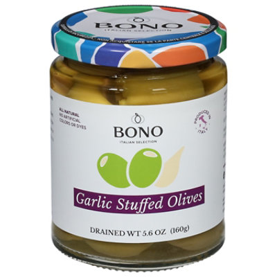 Bono Garlic Stuffed Olives - 5.6 Oz - Image 1