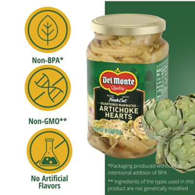 Del Monte Quartered Marinated Artichoke Hearts Jar - 12 Oz - Image 2