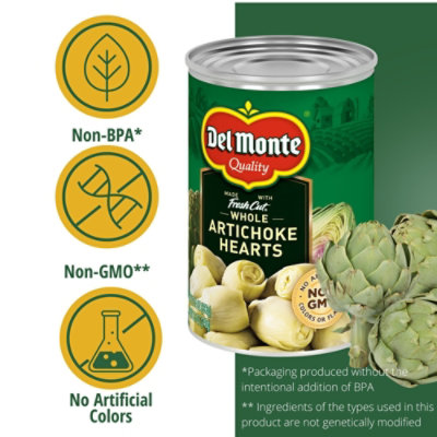 Del Monte Whole Artichoke Hearts Can - 14 Oz - Image 2