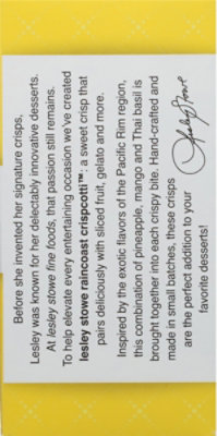 Raincoast Crispcotti Pineapple Basil - 5.3 Oz - Image 6