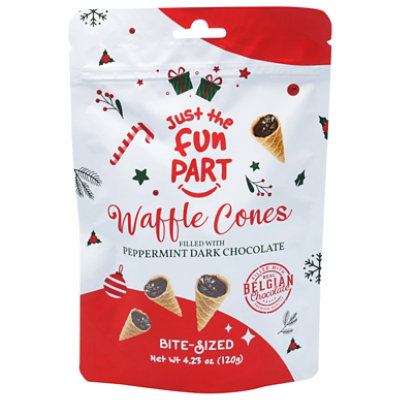 Just The Fun Part Waffle Cone Filled Dark Premium Chocolate - 4.23 Oz - Image 3