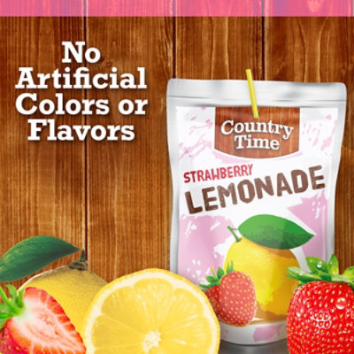 Country Time Strawberry Lemonade Ready to Drink - 10 - 6 Fl. Oz. - Image 2