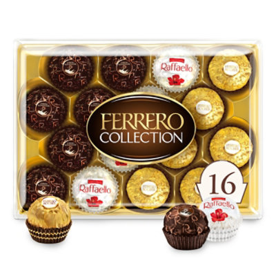 Ferrero Collection Assorted Hazelnut Milk Chocolate Dark Chocolate & Coconut 16 Count - 6.1 Oz - Image 1