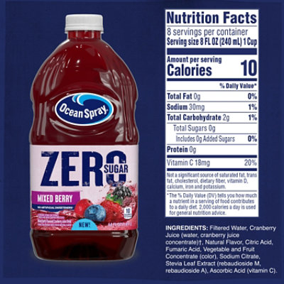 Ocean Spray Zero Sugar Mixed Berry - 64 Fl. Oz. - Image 4