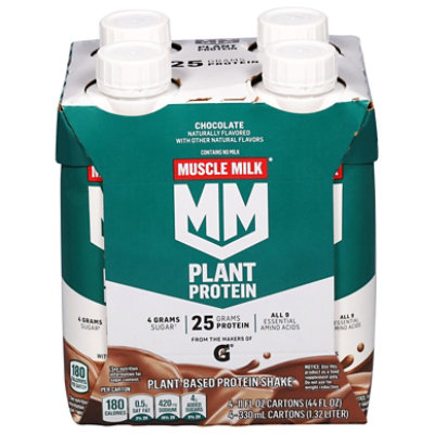 Muscle Milk Plant Protein Chocolate Ready to Drink - 4-11 Oz - Image 2