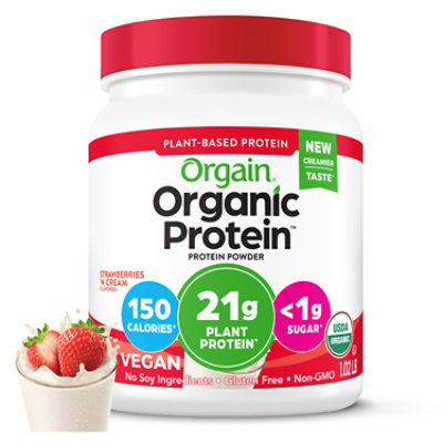 Orgain Organic Protein Powder Strawberry - 16.3 OZ - Image 2