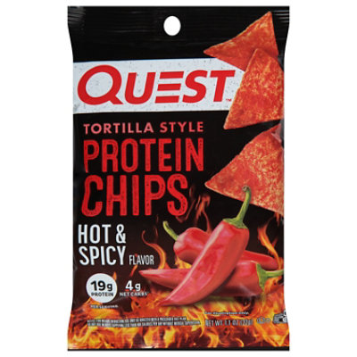 Quest Tortilla Style Hot & Spicy Protein Chips - 1.1 Oz - Image 3