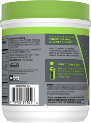 Cytosport Fast Twitch 2.0 Pre Workout Powder Fruit Punch - 16.2 Oz - Image 5