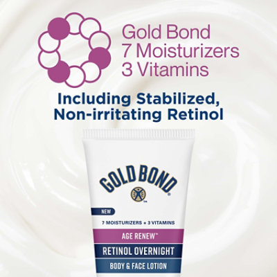 Gold Bond Age Renew Overnight Body And Face Lotion Tube - 7 Oz - Image 5