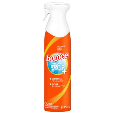 Bounce Instant Static Remover Wrinkle Release Odor Eliminator Outdoor Fresh Scent - 9.7 Oz