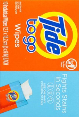 Tide To Go Instant Stain Remover Wipes - 10 Count - Image 5