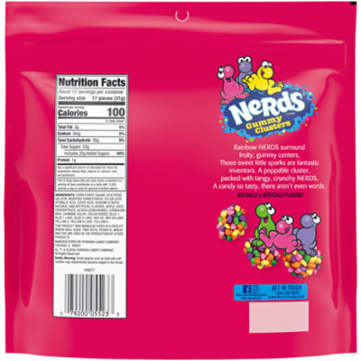 NERDS Gummy Clusters Rainbow Crunchy and Gummy Candy - 18.5 Oz - Image 5