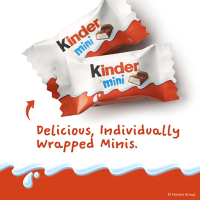 Kinder Chocolate Mini Milk Chocolate Bar with Creamy Milky Filling Share Pack 34 Minis - 7.2 Oz - Image 5