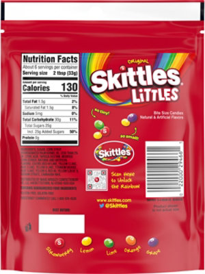 Skittles Littles Original Fruity Mini Candy Stand Up Pouch Per Bag - 7.2 Oz - Image 6