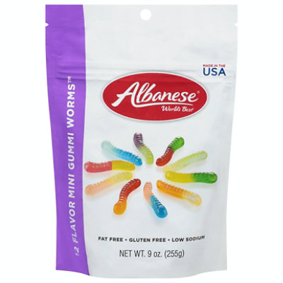 Albanese Gummi Worm Mini 12 Variety 9 Oz (Pack of 6) - Image 1