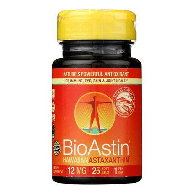 Nutrex Hawaii BioAstin Hawaiian Astaxanthin - 12 mg - 25 Gel Caps - Image 1
