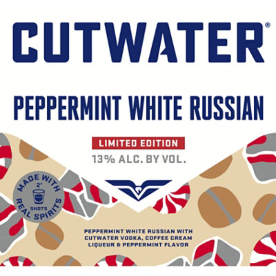 Cutwater Peppermint White Russian - 4-12 Fl. Oz. - Image 2